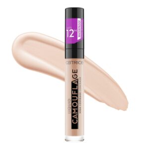 Catrice Liquid Camouflage High Coverage Concealer, Nr. 007, Nude, für trockene Haut, für unreine Haut, für Mischhaut, vegan, ölfrei, wasserfest, ohne Alkohol, 1er Pack (5ml)