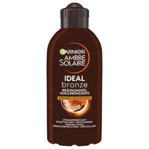 Garnier Ambre Solaire Deep Brown Sun Oil For A Quick Natural Tan / Quickly Absorbs / Coconut Fragrance 200 ml