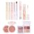 Korean Makeup Set, for Women, Includes Lipstick, Blush, Eyeshadow Palette, Eyebrow Pencil and Concealer Pen for Beginners, Make Up Gift Set