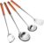 Luntfeiy Langer Rostfreier Stahl Wok Spachtel KüChe Schlitz Wender SchöPfen Kelle Kochen Werkzeuge Utensilien Set