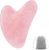 Bounabay Rose Quartz Gua Sha Massage Tool, 100% Natural Jade Stone Face Care Tool, Face Gua Sha Pink Crystal Heart Shape, Trigger Point Treatment (8.2 cm x 5 cm)