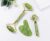 Queta Gua Sha Scraper, Mini Eye Roller – Jade Roller – Face Massager: 100% Natural Stone – Face Set, Derma Roller for Face, Eyes, Neck | Balance, Firm, Massage
