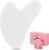 Gua Sha Steine Gesichts Jade Guasha Board Massage Tool Heart Shape Jade für Gesicht, Augen, Hals zur Hautpflege, Schönheit und Entspannung der Körpermuskulatur (Weiß)