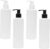 5St Lotionsflasche Pumpe für Shampooflaschen Shampoo-Flasche plastikbehälter klarer Behälter Reiseflaschen Shampoo-Behälter Füllung Container Makeup entferner Spender reisen Weiß