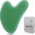 Gua Sha Gesichtsbehandlung mit Jade Natur-Stein Herzform Guasha Board Kratz-Massage Tool für Gesicht, Augen, Hals zur Hautpflege, Schönheit und Entspannung der Körpermuskulatur(Grün)