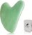 Flagest Gua Sha Gesichtsbehandlung mit Jade Natur-Stein Herzform Guasha Board Kratz-Massage Tool Anti-Falten Werkzeug für Gesichts-Scraping SPA-Akupunktur Therapie Triggerpunkt Anti-Aging (Jade)