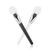Pack of 2 Silicone Face Masks Brush Applicator Face Masks Spatula Face Masks Brush Skin Care Applicator for Face Mud Clay Mask DIY Modelling Mask Body Lotion (White, Black)