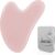 Gua Sha Steine Gesichts Jade Guasha Board Massage Tool Heart Shape Jade für Gesicht, Augen, Hals zur Hautpflege, Schönheit und Entspannung der Körpermuskulatur (Rosa)