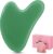 Gua Sha Stones Face Jade Guasha Board Massage Tool Heart Shape Jade for Face, Eyes, Neck for Skin Care, Beauty and Relaxation of Body Muscles (Green)