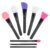 Jubaopen 8 Stück Gesichtsmaske Pinsel Silikon Kosmetische Schlamm Maske Pinsel Maske Applikator Gesichtspflege Makeup Tools für die Gesichtsmaske, Augenmaske (Schwarz)