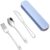 JEYORZY Camping Cutlery, Set of 3, Reusable Set, Travel Cutlery with Case, Reusable Stainless Steel Sporks, Stainless Steel Cutlery for Travel, Camping, Portable Utensils, for Daily Use