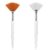 Giantree 2 Stück Fächerpinsel Kosmetik,15 Cm Maskenpinsel Weiche Gesichtspinsel Säure Applikator Kosmetikerin Pinsel Gesichts-Bürsten Für Frauen Mädchen Make-Up Cosmetische Multi Use