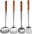 COJJ Langer Rostfreier Wok Spachtel KüChe Schlitz Wender SchöPfen Kelle Kochen Werkzeuge Utensilien Set