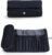 Aufbewahrungstasche für Make-up-Pinsel, tragbar Make-up Artist Kosmetik mit 12 Taschen Pinsel Roll Up Pouch Pinsel-Organizer Handtasche für Damen (Schwarz)