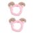 Angoily 2St rosafarbene Pferdeschwanzverlängerung Spa-Geschenke für Frauen Makeup entferner Kosmetik Haarband stirnband schminken Make-up-Stirnband Horn Bands bilden Schal