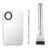 Ouligay Make Up Mixing Palette with Spatula Ultra Thin Foundation Brush, Cosmetic Palette Stainless Steel Spatula Palettes and Foundation Brush Set for Cosmetics Mixing Foundation Eyeshadow