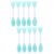 Angoily 10 Stk Maskenbürste Aus Silikon Make-up- Aus Silikon Gesichtswäsche Scrubber Scrubber- Zum Entfernen Maskenapplikator Abs Sich Bewerben Doppelter Zweck