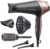 Remington Haartrockner Ionen [Locken & Wellen & Glatt] Curl-Straight (2200W, inkl 3 Stylingaufsätze: konisch & Locken-Stylingdüse & Diffusor, 45mm Rundbürste & Klammern, 3 Heiz-& 2 Gebläsestufen)D5707