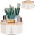 MOERAE Kosmetik Make Up Organizer, 360°Drehbarer Pinsel Organizer, Rotierender Beauty Organizer, Kosmetik Organizers für Zimmer Decor, Frisiertisch, Schlafzimmer, Badezimmer. (Rosa)