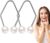 Dimple Trainer, Dimple Makers, Face Muscle Trainer, Stainless Steel Stainless Steel Smile Exerciser, Women Men Smile Correctors, Face Beauty Training Tool for Work, Reading (Silver)