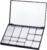 NICENEEDED Empty Make Up Palette with Mirror 15 Grid Blush Palette Make Up DIY Lipstick Lip Balm Blush Compact Container