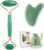 EUDUUQ 4-Piece Jade Roller Massage Set, Jade Gua Sha Stone, Face Roller Beauty Massager, Skin Care Set for Improving Swelling of the Eyes, Skin Tightening, Anti-Ageing
