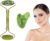 Gua Sha und Gesichtsroller Tool, Gua Sha MassagegeräT, Jade Roller Set, Reduces Eye Puffiness, zur Hautstraffung, Verjüngung von Gesicht und Hals