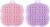 Angoily 2st Badebürste Aus Silikon Halloween-haarschleifen Manueller Reinigungsschrubber Körperpeeling Silikon-körperwäsche Scrubber Rückenbürste Duschbürste Baby Makeup Entferner Wäscher