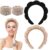 AYNKH 2 x Spa-Stirnbänder mit 2 Handtüchern, weich, für Damen, Gesichts-Stirnbänder, Schaumstoff-Frottee, gepolstert, weiches Tuch, Haarband für Hautpflege, Make-up, Entfernung, Dusche, Gesichtsmaske,