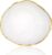 Poeland Resin Makeup Palettes with Golden Edges, Nail Polish Colour Mixing Palette for Mixing and Presenting Colours, DIY Manicure Painted Palette (White)