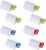 PIMXL Toothpaste Squeezer – Set of 8 Tube Squeezers for All Tubes, Toothpaste Holder Toothpaste Seat Holder Tube Press for Toothpaste, Hand Cream, Bathroom Accessories (Red, Blue, Green)