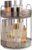 CESTATIVO Make Up Organiser, 360° Rotating Cosmetic Organiser, Beauty Organiser, Skin Care Organiser for Bathroom (2 Layers, Grey)