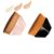 QUEMISS PeTalos Foundation Brush Pack of 2 Kabuki Makeup Brushes Flat Foundation Brush Portable Cosmetic Brush Beauty Tool with Storage Box