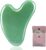 Gua Sha Stone Natural Heart Shape Facial Massage Tool, Women’s Day Gift, Acupuncture Therapy, Trigger Point, Anti-Ageing (Light Green)