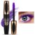 Wimperntusche, 10ml Mascara Wasserfest Lila, Wimperntusche Waterproof für Extrem Lange Wimpern, Make Up Voluminöse Wimpern für Volumen und Definition, Make-Up Lash für Perfekten Halt