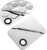 Tamon Stainless Steel Mixing Palette, Makeup Palette with Spatula for Cosmetics, Nail Design and Pigment Mixing (Pack of 2)