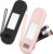 LOPHE Tragbarer Kosmetiktasche,2stk Silikon Makeup Pinsel Halter, Soft and Sleek Pinsel Kosmetiktasche, Make up Pinsel Aufbewahrung Tasche für Reise Organizer Box Schminktasche (Rosa+Schwarz)
