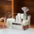 LINFIDITE Make up Organizer Kosmetik Organizer mit 9 Fächern 2 herausnehmbaren Trennwänden,Badezimmerschrank Kosmetik Aufbewahrungshalter, Aufbewahrungsbox für Beauty Essentials Kristallklar