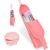 Silikon Makeup Pinsel Halter und make up schwammhalter, 2stk Travel Essentials Tragbarer Kosmetiktasche, Make Up Pinsel Aufbewahrung + Silikon Beauty Blender Case (Rosa)