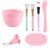 MWOOT DIY Gesichtsmaske Pinselset, 3Stk Gesichtsmaske Pinsel, Bürste, Gesichtspflege Schüssel, MessungsLöffel Kit, Schwamm, Gesichtspflege Tools Kit