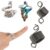 Knitting Thimble, 6 Pieces Adjustable Knitted Crochet Rings Knitting Ring Adjustable Yarn Guide Finger Holder Knitting Yarn Guide Finger Holder Set 2 Sizes for Finger Ring Knitting Accessories Crochet