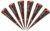Kaveri High Quality Natural Mehndi Henna Cones, Non-Permanent Tattoos, Dark Brown, Pack of 6