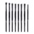 MSQ Set of 8 eye make-up brush sets, eye brush set, eyeshadow brush set, premium eye make-up brush set for eye make-up, black