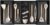 KitchenEdge Adjustable Kitchen Drawer Organizer for Utensils and Trash Expandable to 19″ to 33.25″ Wide, 9 Compartments, Food Grade Black Finish with 100% Sustainable Bamboo Wood