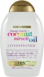 OGX Coconut Miracle Oil Conditioner (385 ml), feuchtigkeitsspendende Haarpflege Spülung mit Kokosöl, Vanilleextrakt & Essenz der Tiare, Locken Spülung mit Anti Frizz Formel; ausgewogenem pH-Wert