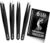 OCBA Tweezers for Facial Hair for Men and Women, Precise Eyebrow Grooming, Professional Stainless Steel Eyebrow Tweezers Black Coated (4 Pack Black)