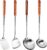 FutureHight Long Stainless Steel Wok Spatula Kitchen Slotted Turner Ladle Cooking Tools Utensils Set