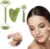 Hrobig Gua Sha Stone & Jade Roller Face Set, Face Roller Massager, 100% Natural Jade, Skin Care and Anti-Ageing for Face, Eyes and Neck, Tightens the Skin, Massage