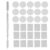 Metal Stickers for Eyeshadow Palette Set, Metal Stickers for Magnetic Palette Empty Eyeshadow Makeup Palette + Storage Spatula, Palette Stickers for Eyeshadow Palette Set