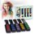Magicat Premium Hair Chalk Set, 5 Shades for the Perfect Halloween Costume, Child-friendly and Washable, Ideal for Halloween, Birthdays, Hair Chalk for Girls